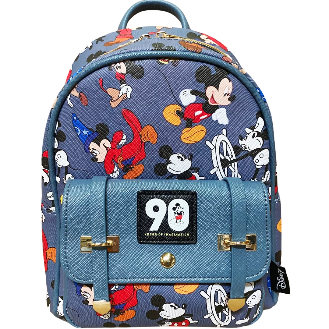 K.B.N.L Mickey Mouse Deluxe 11" Faux Leather Mini Backpack A16012 DELUXE MINI BACKPACK 1 K.B.N.L Mickey Mouse Deluxe 11" Faux Leather Mini Backpack A16012 DELUXE MINI BACKPACK