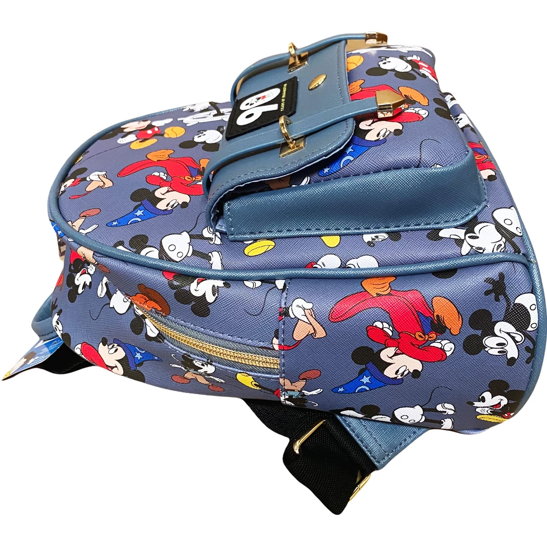 K.B.N.L Mickey Mouse Deluxe 11" Faux Leather Mini Backpack A16012 DELUXE MINI BACKPACK 3 K.B.N.L Mickey Mouse Deluxe 11" Faux Leather Mini Backpack A16012 DELUXE MINI BACKPACK