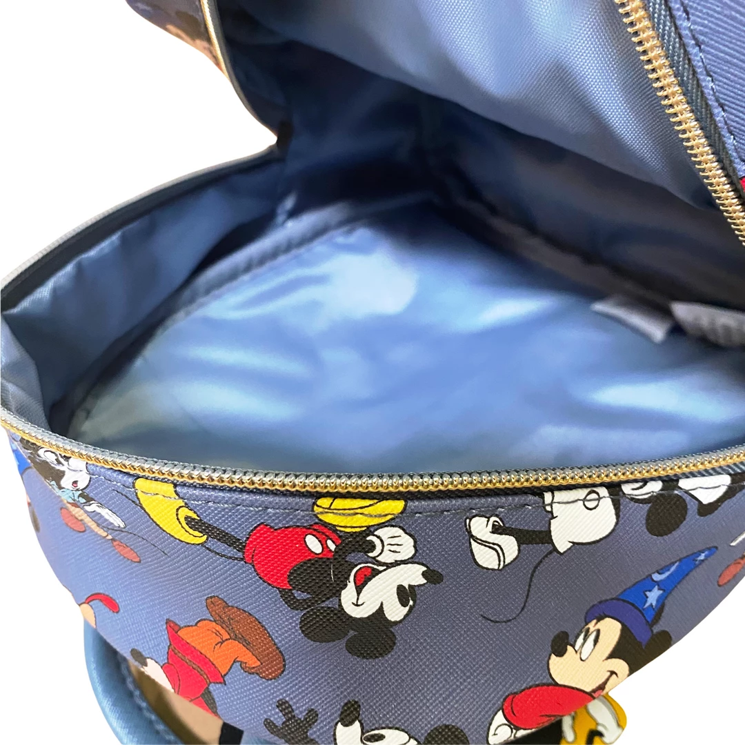 K.B.N.L Mickey Mouse Deluxe 11" Faux Leather Mini Backpack A16012 DELUXE MINI BACKPACK 5 K.B.N.L Mickey Mouse Deluxe 11" Faux Leather Mini Backpack A16012 DELUXE MINI BACKPACK