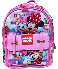 K.B.N.L Minnie Mouse & Daisy Deluxe 11" Faux Leather Mini Backpack A20523 DELUXE MINI BACKPACK