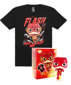 Funko Pop Tees : Box Lunch Exclusive: Metallic Flash #713 T Shirt S M L POP! Exclusive/Chase