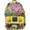 K.B.N.L Spongebob : Deluxe 11" Faux Leather Mini Backpack A21343