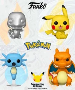 PRE-ORDER Funko Pop Pokemon : Pikachu + Chamander + Charizard + Horsea Vinyl Figure