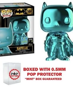 POP! Exclusive/Chase Funko Pop SDCC 2019 Exclusive : Teal Batman Chrome #144 Vinyl Figure